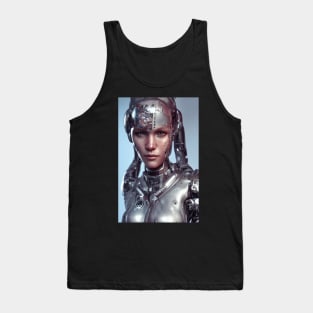 Cyborg Girl Electronic Fiction Tank Top